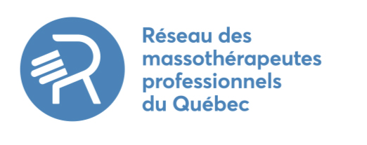 logo bleu RMPQ Réseau des massothérapeutes du Québec